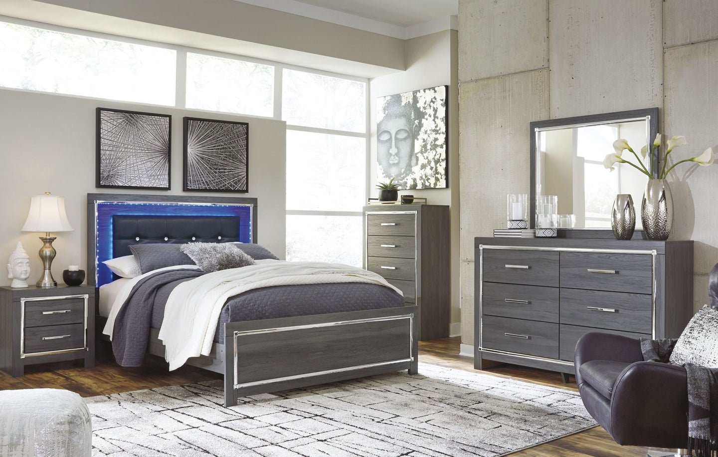Lodanna Full / Double Panel Bed 6Pc Set - Furniture Depot (4671200067686)