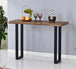 Live Edge Wood Top Coffee Table w/ Metal Legs 2690 - Furniture Depot