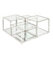 DALTON MULTI-LEVEL SILVER COFFEE TABLE - Furniture Depot