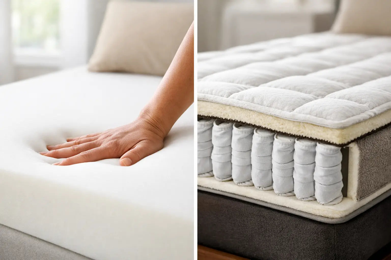 Memory Foam vs Pocket Coil Mattresses
