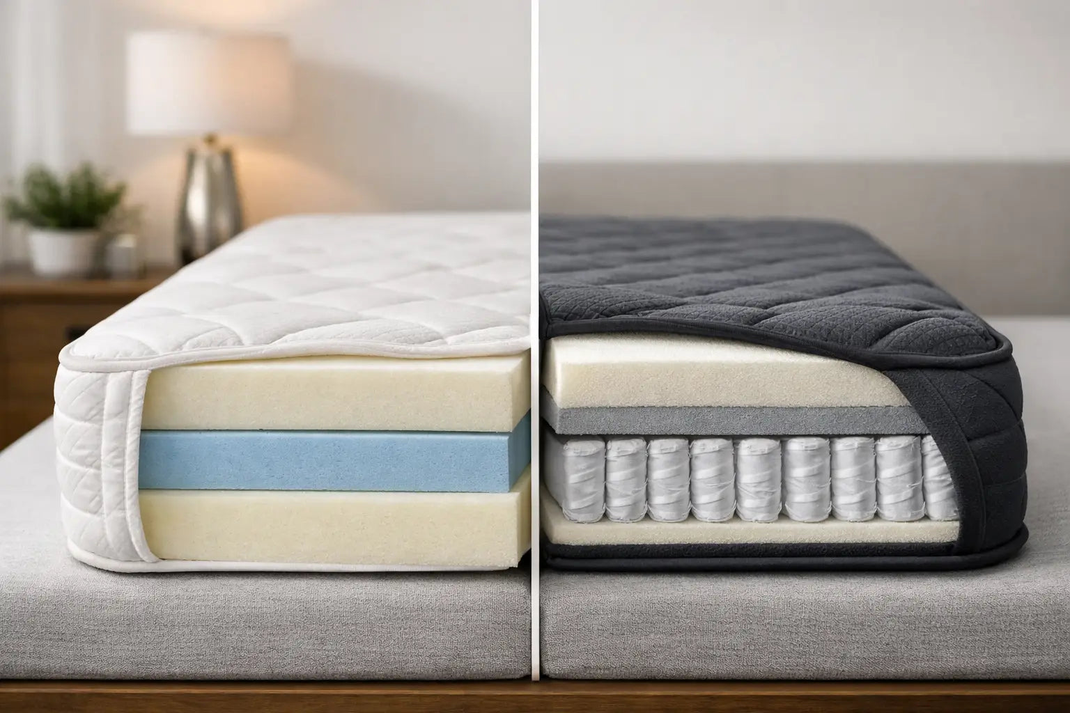 Foam vs Hybrid Mattress Support Explained