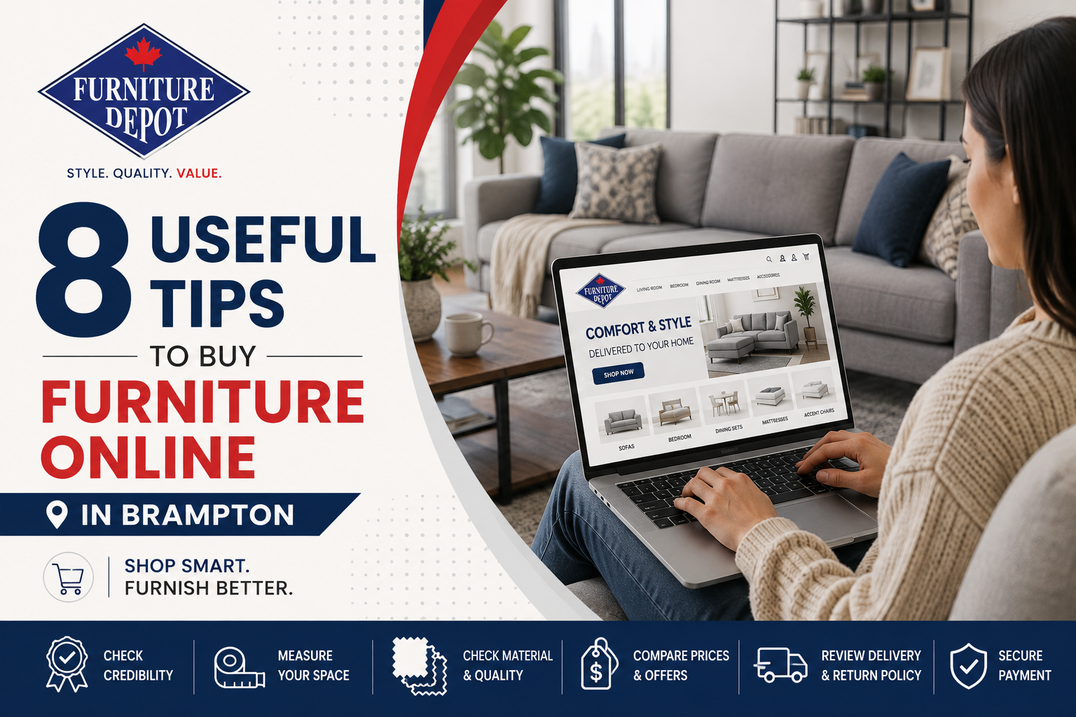 8 Useful Tips to Buy Furniture Online in Brampton