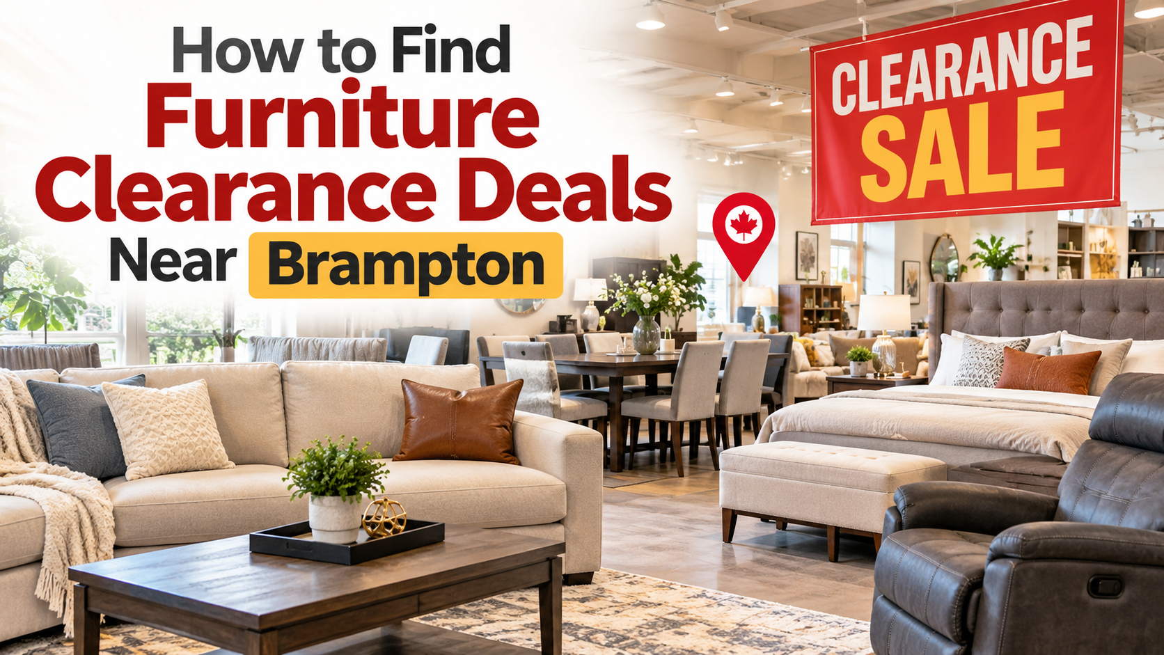 How to Find Furniture Clearance Deals Near Brampton