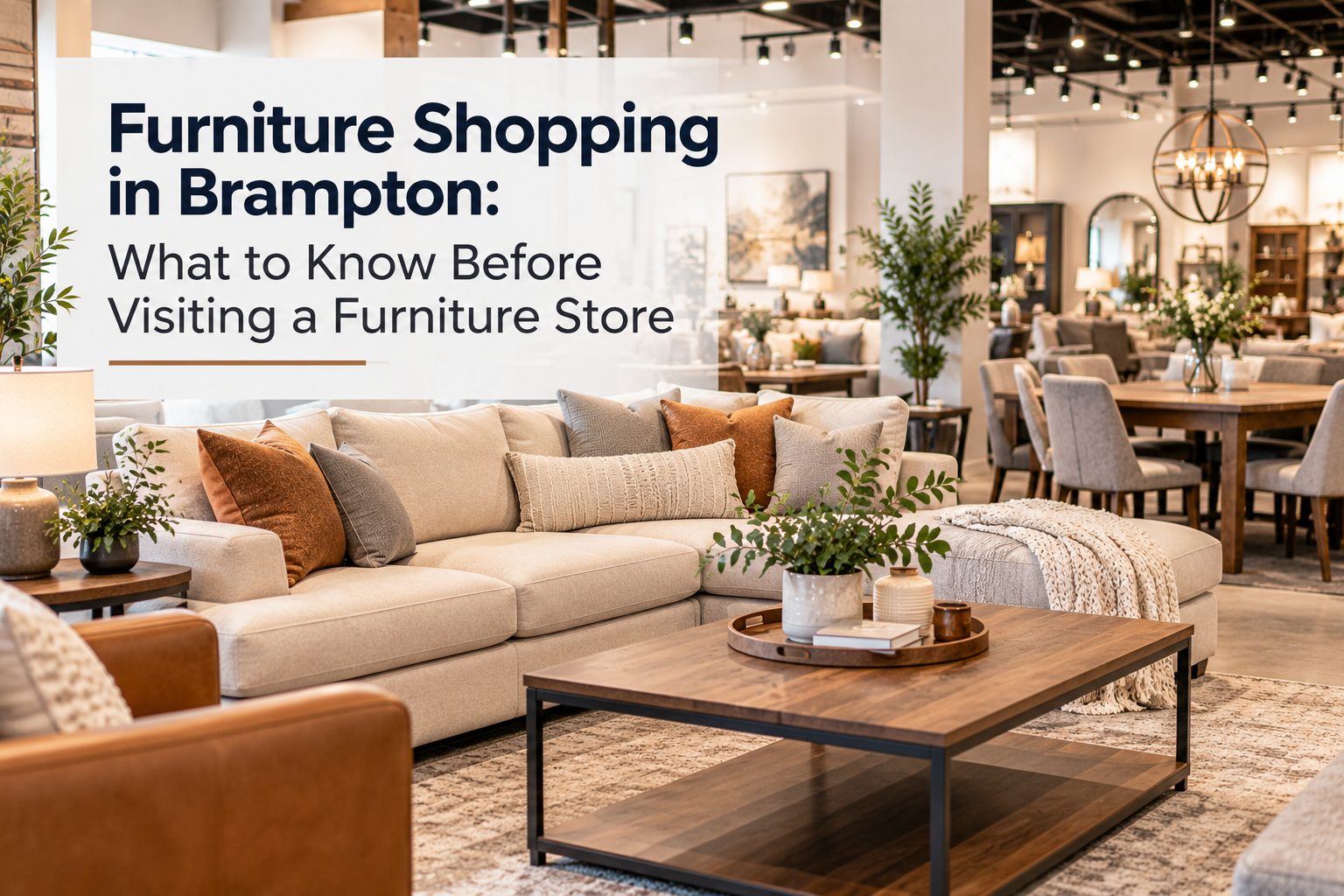Furniture Shopping in Brampton: What to Know Before Visiting a Furniture Store
