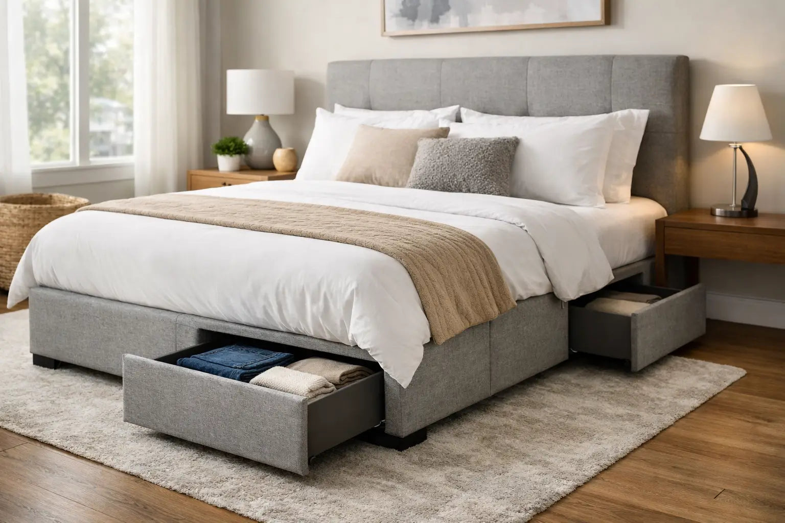 Queen Bed with Storage Drawers Guide