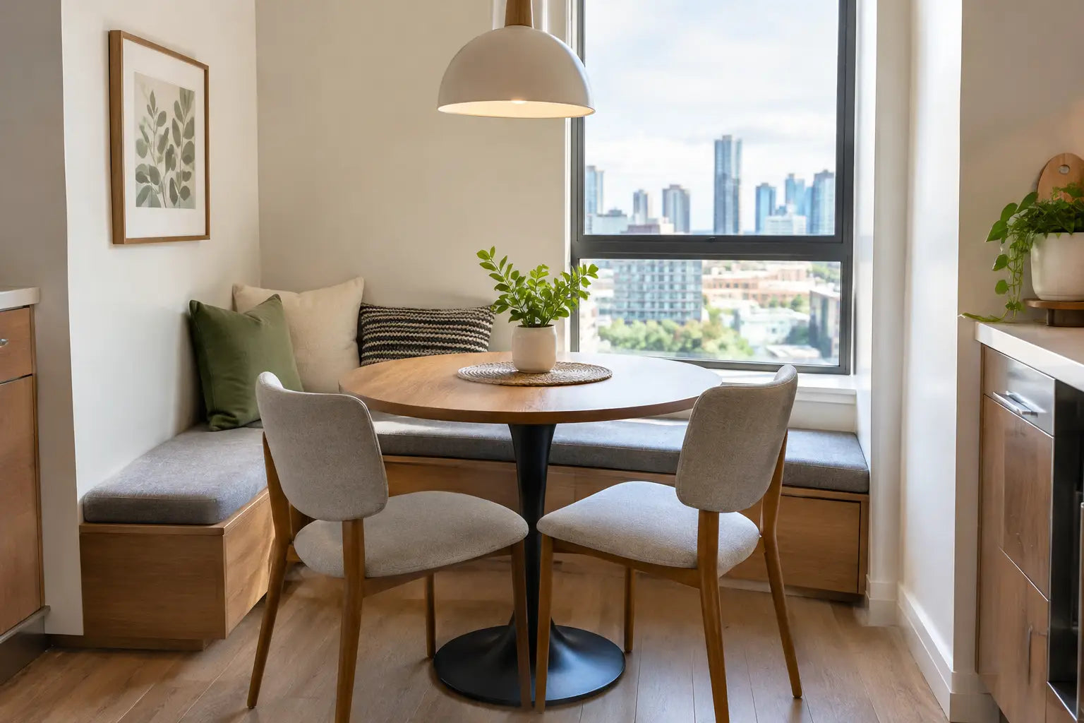 Condo Dining Nook Example for Small Spaces