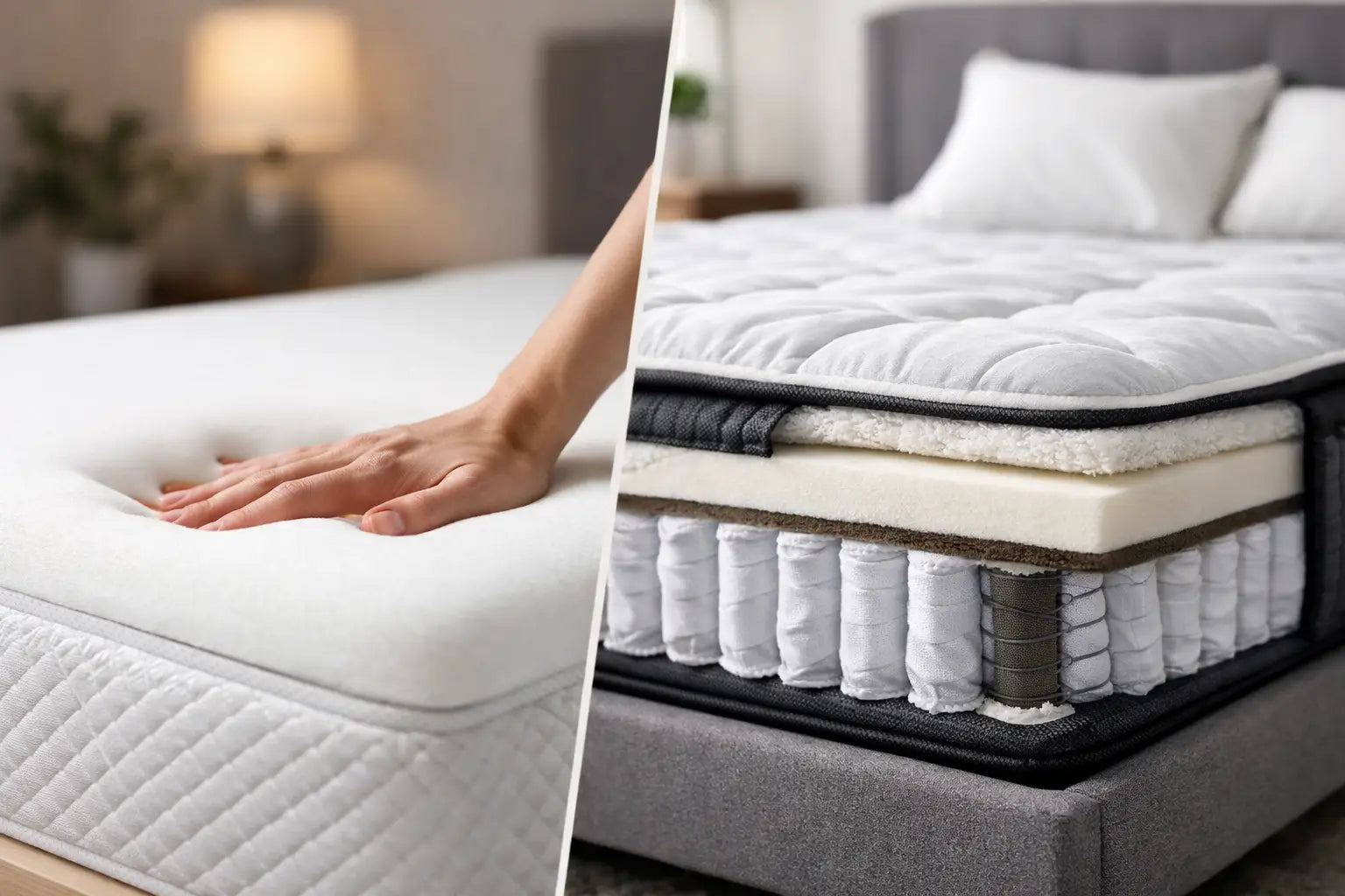 Memory Foam vs Hybrid Mattress: Which Fits?