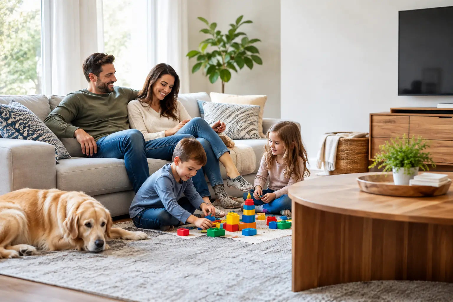 Family Friendly Living Room Setup That Works