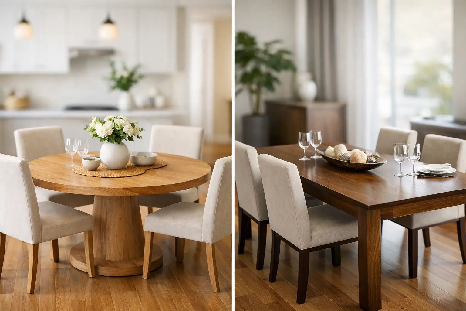 Round vs Rectangular Dining Table: Which Fits?