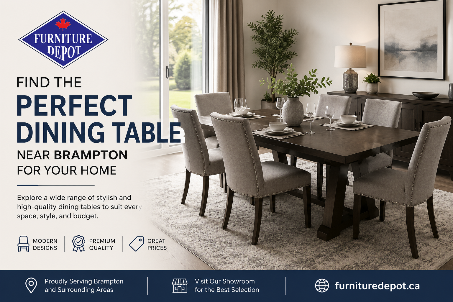Find the Perfect Dining Table Near Brampton for Your Home
