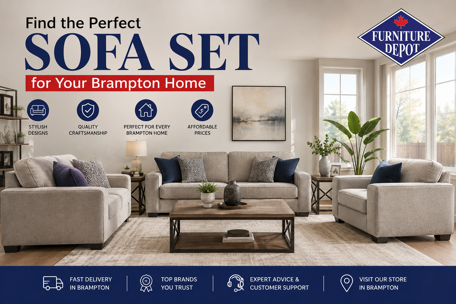 Find the Perfect Sofa Set for Your Brampton Home