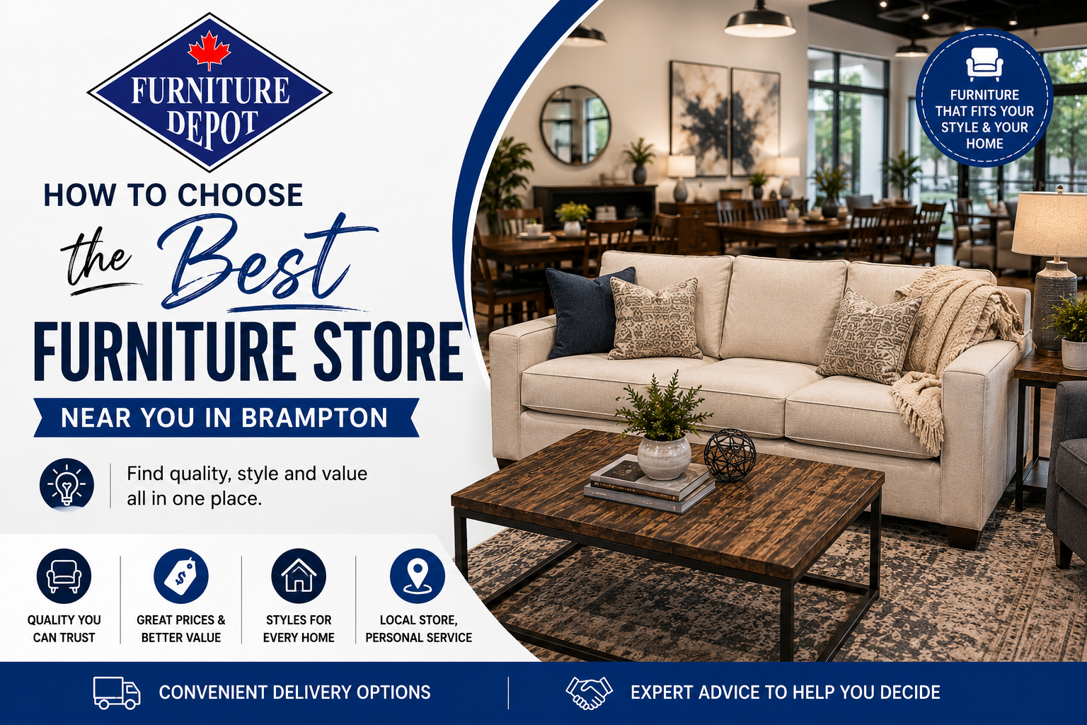 How To Choose the Best Furniture Store Near You in Brampton
