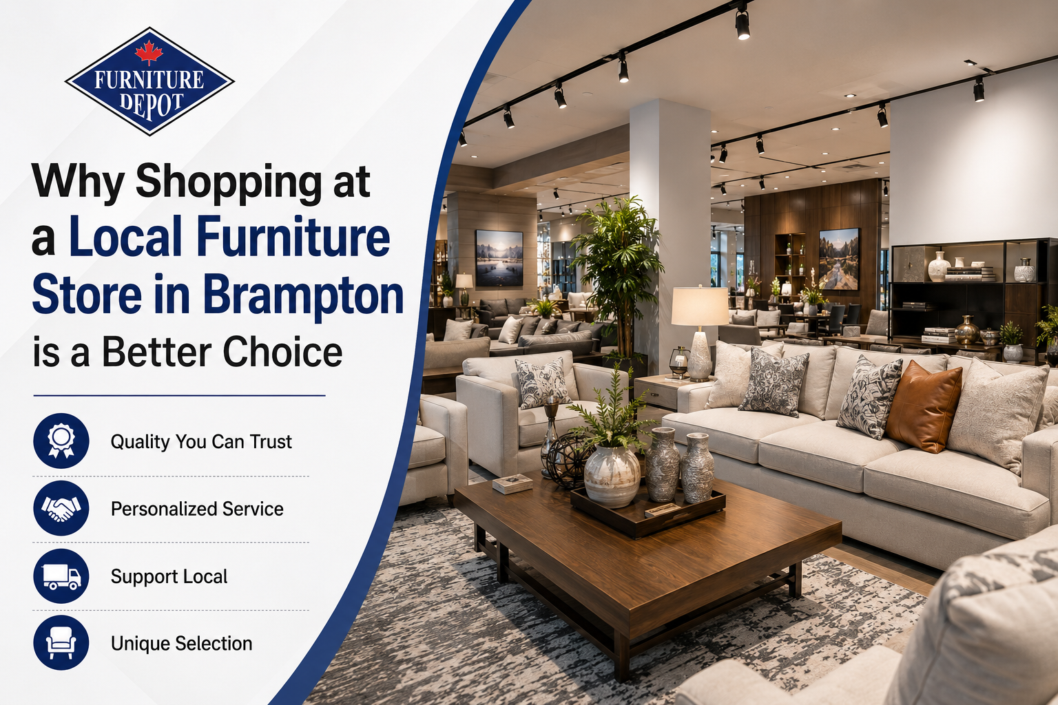 Why Shopping at a Local Furniture Store in Brampton Is a Better Choice
