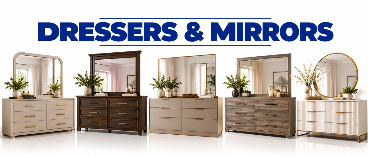 Bedroom > Dresser & Mirror