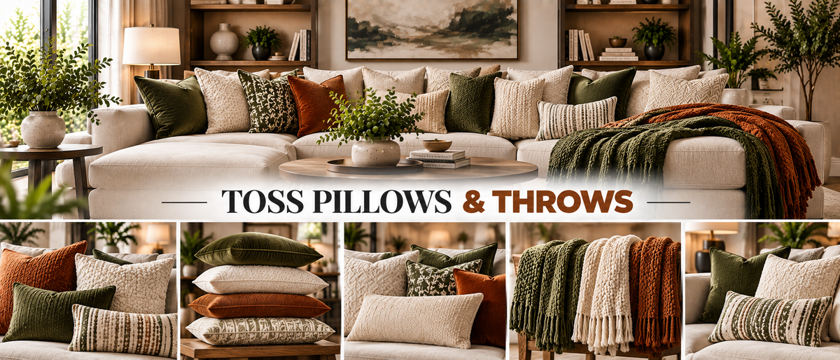 Toss Pillows & Throws