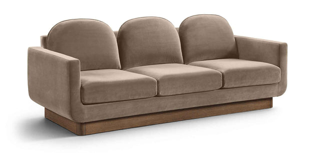Diviento - Velvet Performance Fabric Upholstered Sofa