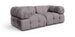 Orin - Velvet Performance Fabric Upholstered 2 Piece Modular Sofa (2 Corner Chairs)