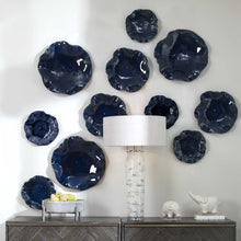 Load image into Gallery viewer, Abella Ceramic Wall Decor Blue (Set of 3)