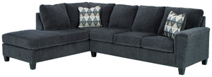 Abinger Left Arm Facing Chaise Sleeper 2 Pc Sectional - Smoke