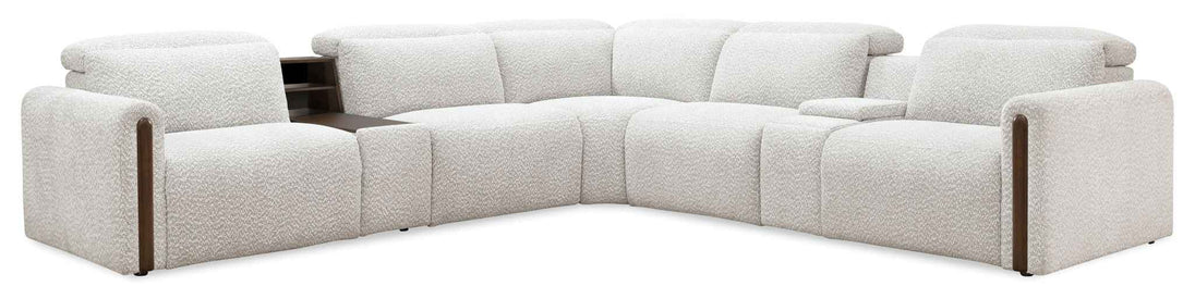 MS - Anaheim Seven-Piece Power Sectional - White