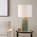Hensley - Table Lamp - Ivory & Green
