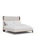 Delia - King Upholstered Bed - Nouveau Walnut / Beige