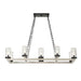 Edgecomb - 10 Light Indoor-Outdoor Chandelier - Black / Gray