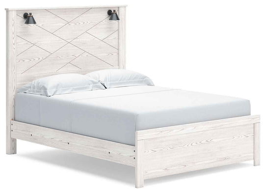 Gerridan - Panel Bed With Sconces