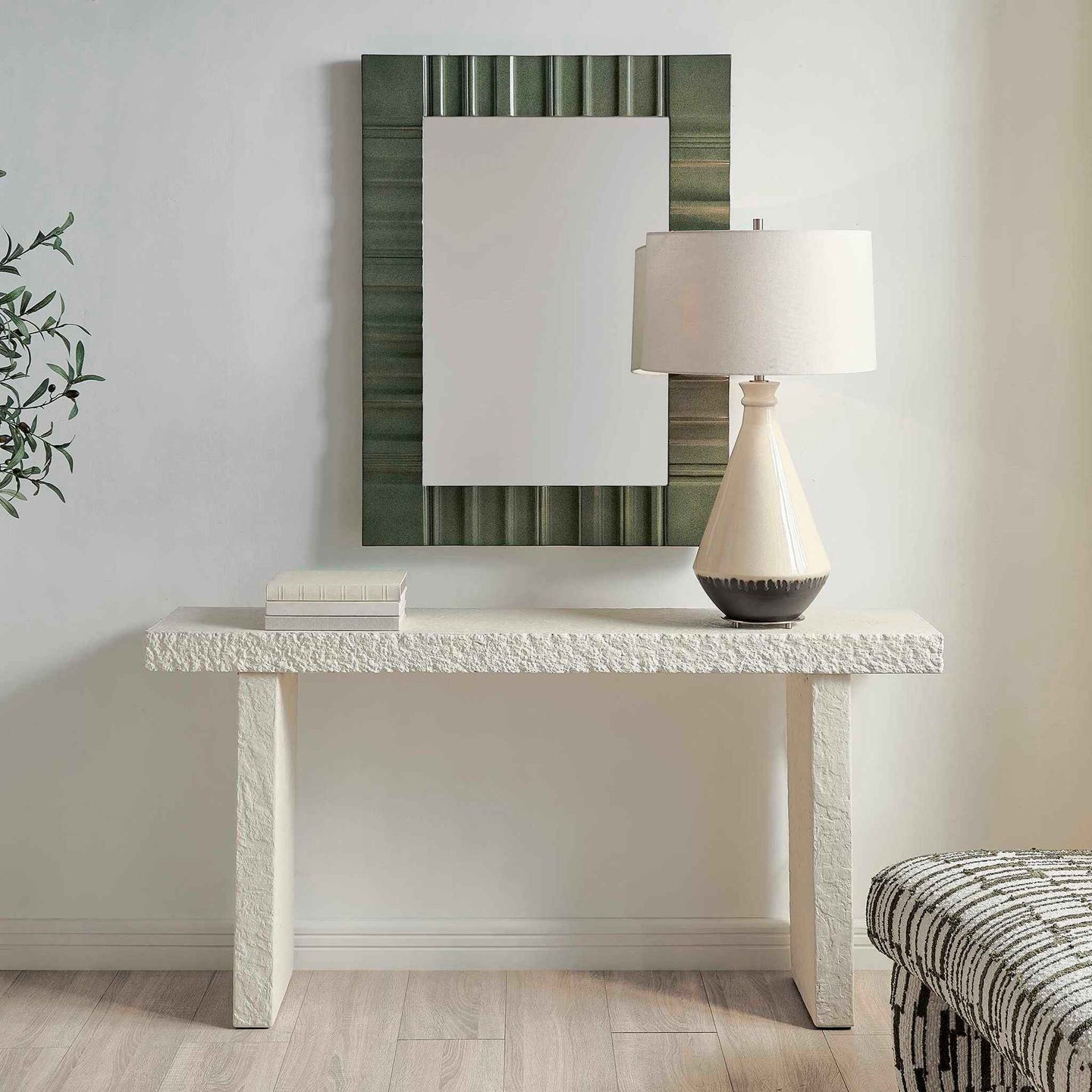 Hagan - Indoor-Outdoor Console Table - Limestone