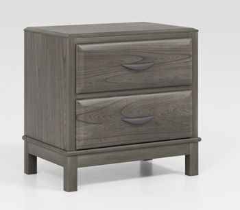 Mazing - Two Drawer Night Stand - Gray