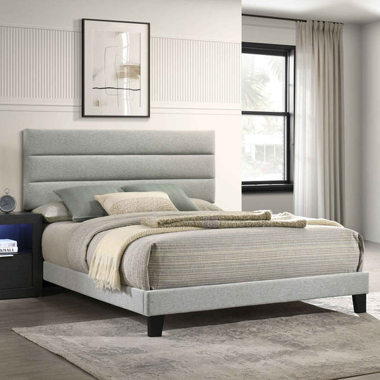 Asher - 5/0 Queen Bed - Smoke