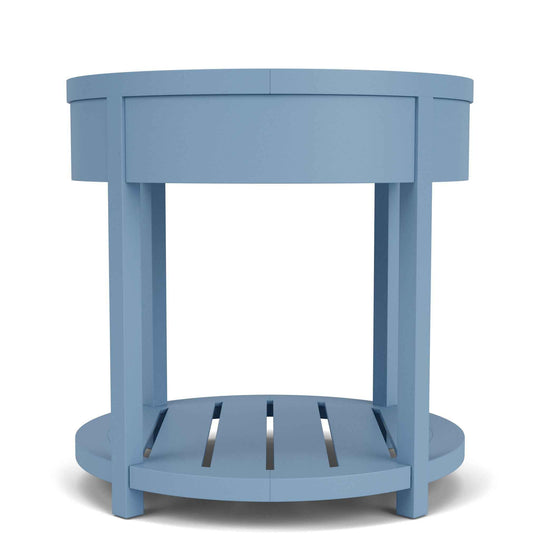 Rosalie - Round End Table - Blue