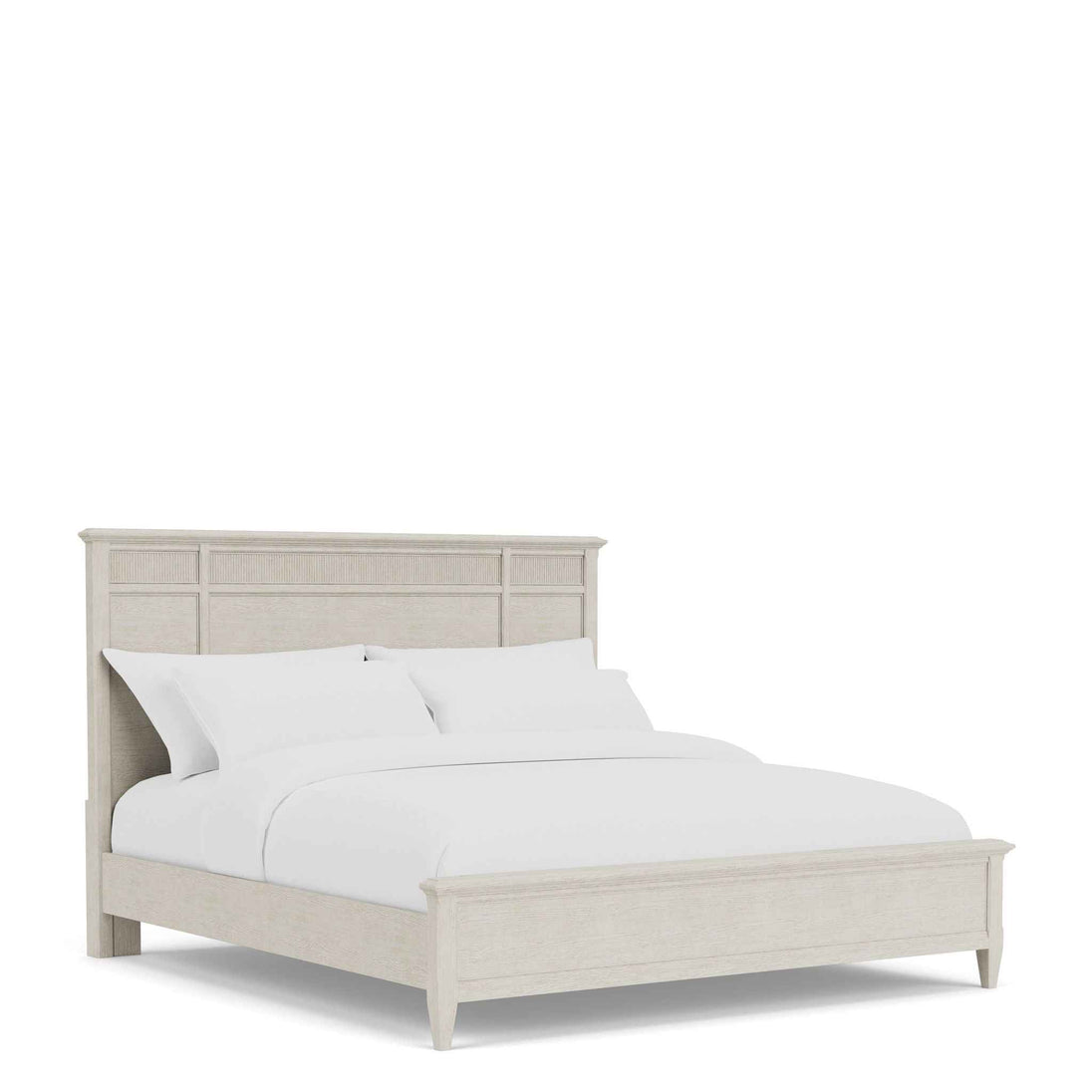 Carmella - King Panel Bed - Pebble Oak