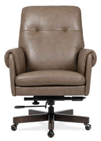 EC - Lenora Swivel Tilt Executive Chair - Dark Brown