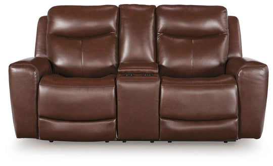 Bexhurst - Power Reclining Loveseat With Console / Adjustable Headrest