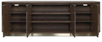 Commerce And Market - Roll With It Four-Door Credenza - Dark Brown / Gray
