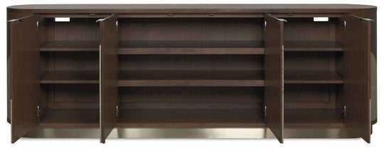 Commerce And Market - Roll With It Four-Door Credenza - Dark Brown / Gray