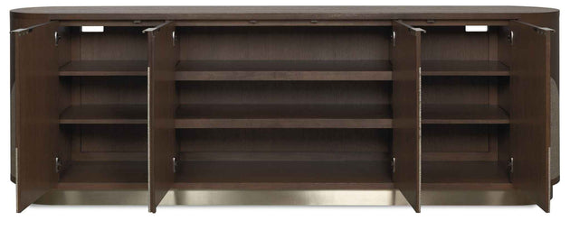 Commerce And Market - Roll With It Four-Door Credenza - Dark Brown / Gray
