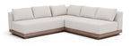 Solace - Olefin Performance Fabric 3 Piece Outdoor Patio Modular Sectional (2 Loveseats & Corner Chair)