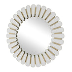 Miran - Glass Round Mirror - White