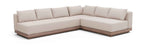 Solace - Olefin Performance Fabric 3 Piece Outdoor Patio Modular Sectional (Sofa, Loveseat & Corner Chair)