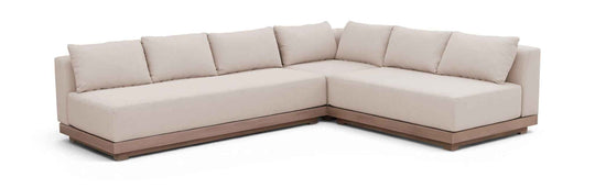 Solace - Olefin Performance Fabric 3 Piece Outdoor Patio Modular Sectional (Sofa, Loveseat & Corner Chair)