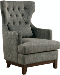 Adriano Living Room Accent Chair - Brown-gray
