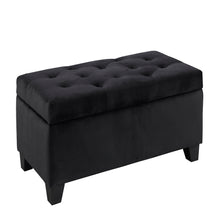 Load image into Gallery viewer, Tufted Storage Ottoman