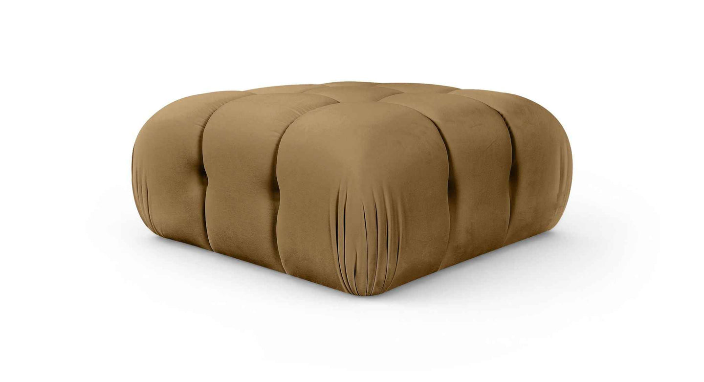 Orin - Velvet Performance Fabric Upholstered Modular Ottoman