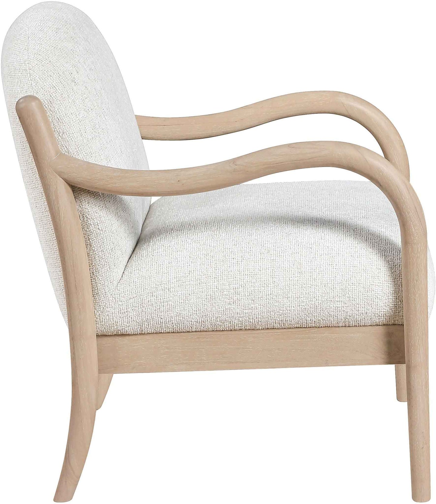 Helmsley - Performance Fabric Upholstered Accent Chair - Cream / Natural
