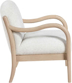 Helmsley - Performance Fabric Upholstered Accent Chair - Cream / Natural