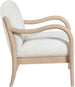 Helmsley - Performance Fabric Upholstered Accent Chair - Cream / Natural