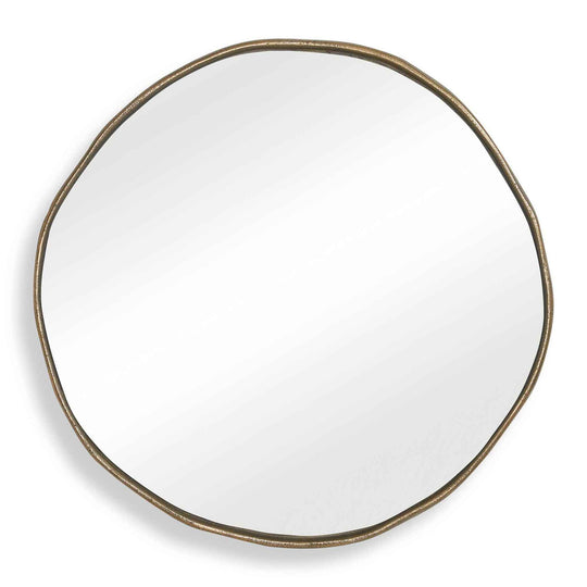 Lowen - Round Mirror - Brass