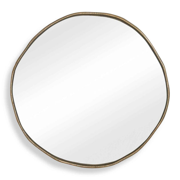 Lowen - Round Mirror - Brass